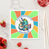 Dragon Theme Boy's Verjaardagsfeestje Servet (Insitu)