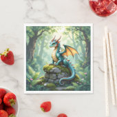 Dragon Theme Boy's Verjaardagsfeestje Servet (Insitu)