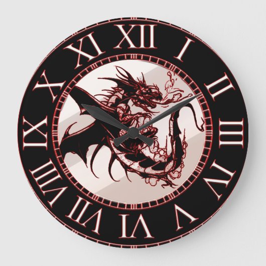 Dragon Theme Clock Grote Klok (Voorkant)