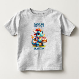 Dragon Theme gepersonaliseerde verjaardag jongen Kinder Shirts
