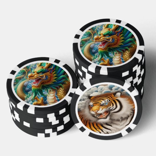 Dragon Tiger Poker Chip (Opstapeling)