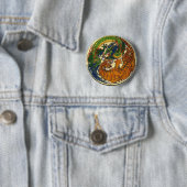 DRAGON TIGER RONDE BUTTON 5,7 CM (In situ)