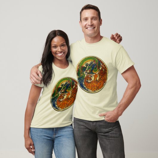 Dragon/Tiger Yin Yang T-shirt (Unisex)