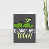 Dragon Today _ Dragging _ Lazy _ Funny Novelty _ G Kaart (Voorkant)