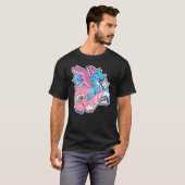 Dragon Trans Pride Transgender Vlag Transseksueel T-shirt (Voorkant volledig)