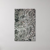 Dragon Tribal Art Canvas Afdruk (Voorkant)