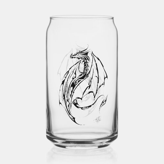 Dragon Tribal Blikvorm Glas (Voorkant)