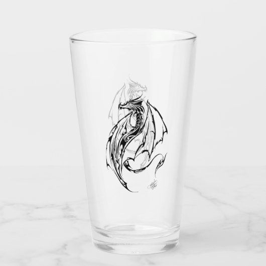Dragon Tribal Glas (Achterkant)