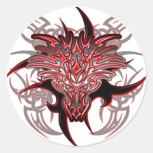 Dragon Tribal Ronde Sticker
