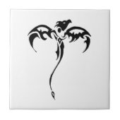 Dragon Tribal Tattoo Tegeltje (Voorkant)