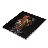 Dragon Tribal Vrouw Tegeltje (Zijkant)