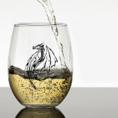 Dragon Tribal Wijnglas Zonder Voet
