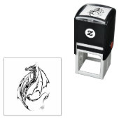 Dragon Tribal Zelfinktende Stempel (In situ)
