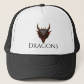 Dragon trucker hat trucker pet (Voorkant)