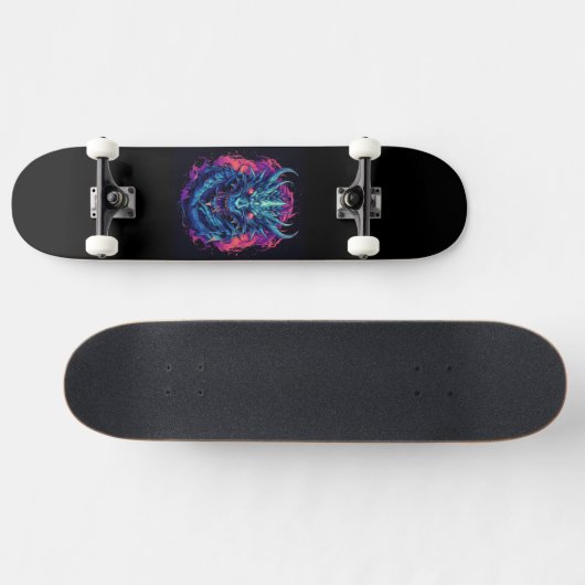 Dragon Turquoise Persoonlijk Skateboard (Horizontaal)