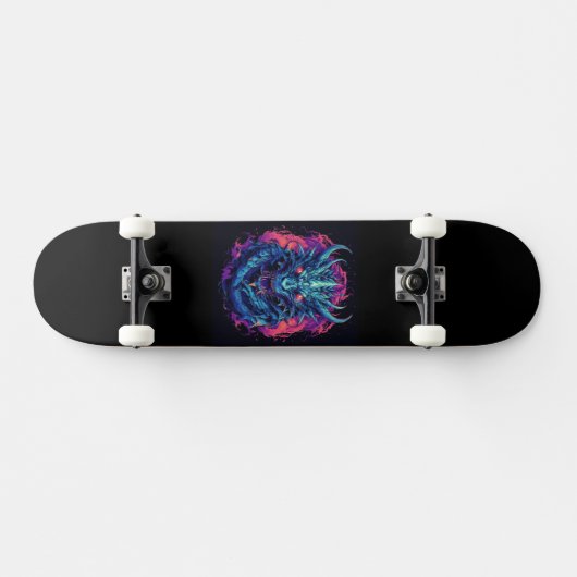 Dragon Turquoise Persoonlijk Skateboard (Horizontaal)