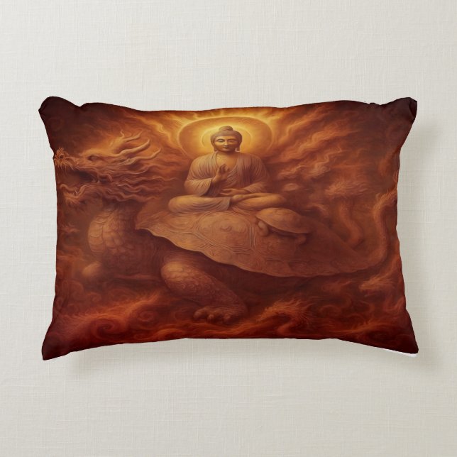 Dragon Turtle Accent Kussen (Voorkant)