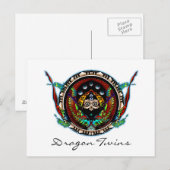 Dragon Twins Briefkaart (Voorkant / Achterkant)