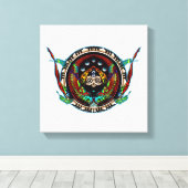 Dragon Twins Canvas Afdruk (Insitu (Houten vloer))