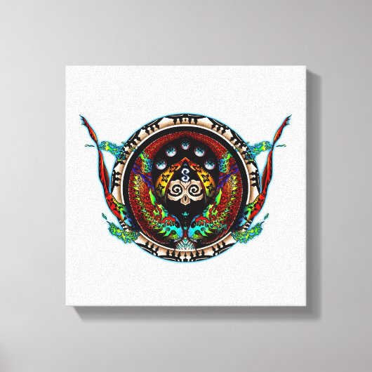 Dragon Twins Canvas Afdruk (Voorkant)