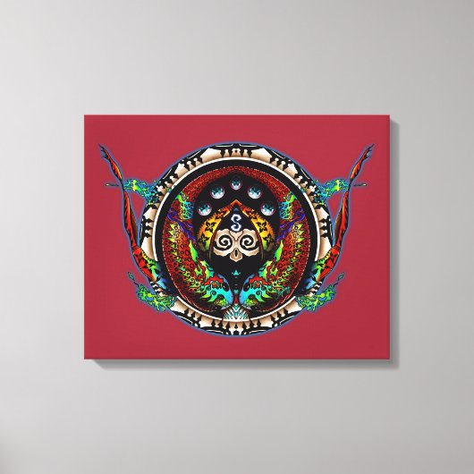 Dragon Twins Canvas Afdruk (Voorkant)