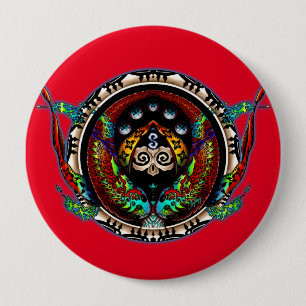 Dragon Twins Ronde Button 4,0 Cm