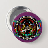 Dragon Twins Ronde Button 7,6 Cm (Voorkant /achterkant)