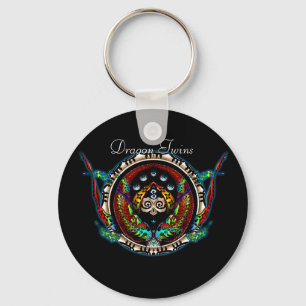 Dragon Twins Sleutelhanger
