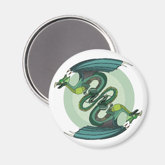 Dragon Twist Magnet (Voorkant / Achterkant)