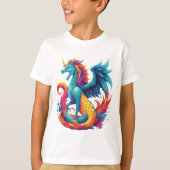 Dragon-Unicorn Hybrid - Mythisch schepsel T-shirt (Voorkant)