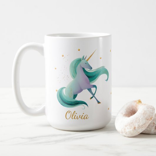 Dragon & Unicorn Lezen Mok – Book Lover Gift (Met donut)