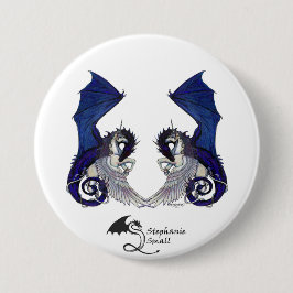 Dragon Unicorn Pin Ronde Button 7,6 Cm