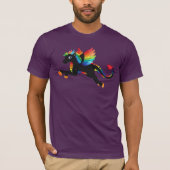 Dragon Unicorn Rainbow Flying Mythical Creature T-shirt (Voorkant)