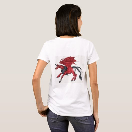 Dragon Unicorn T-shirt (Achterkant volledig)