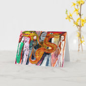 Dragon Utopia-wenskaart Kaart (Gele Bloem)