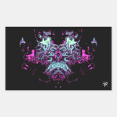 Dragon v4 rechthoekige sticker (Voorkant)