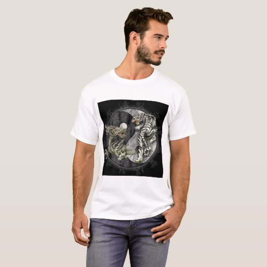 dragon v tijger t-shirt (Voorkant volledig)