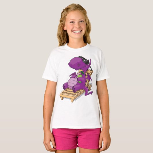 Dragon Vacation Girls T-Shirt (Voorkant volledig)