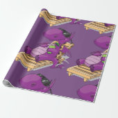 Dragon Vacation Wrapping Paper Cadeaupapier (Uitgerold)