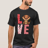 Dragon Valentijnsdag Love Valentijn Cute T-shirt (Voorkant)