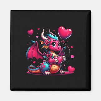 Dragon Valentine Hearts Animal Men Women Kids  Magneet