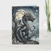 Dragon van Moonlight Wenskaart Aankondiging (Voorkant)