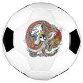 dragon vasthoudend yin yang voetbal (Gedraaid)