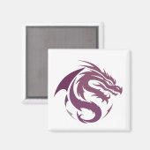 Dragon Vector Art Animal Modern Urban City Graphic Magneet (Voorkant / Achterkant)