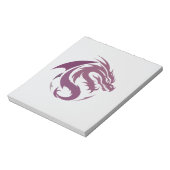 Dragon Vector Art Animal Modern Urban City Graphic Notitieblok (Linkerzijde)