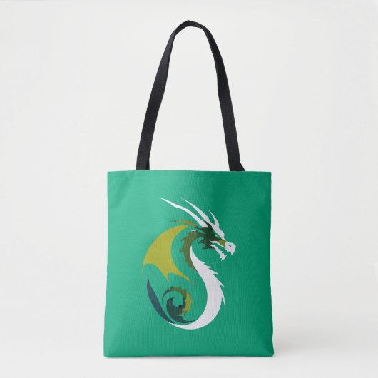 Dragon Vector Art Animal Modern Urban City Graphic Tote Bag (Voorkant)