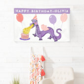 Dragon Verjaardag Party Decoratie Spandoek (Insitu)