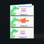 Dragon verjaardagskaart Grappig! Kaart<br><div class="desc">Grappige draak verjaardagskaart! Zorg dat je een glimlach krijgt van iedereen.</div>