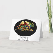 Dragon verjaardagskaart kaart (Achterkant)