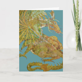 Dragon verjaardagskaart kaart